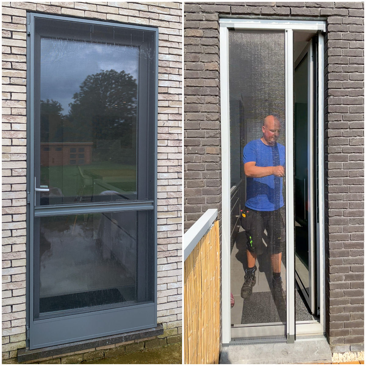 Vliegenramen Vs Rolhorren Voorbeeld Achterdeur
