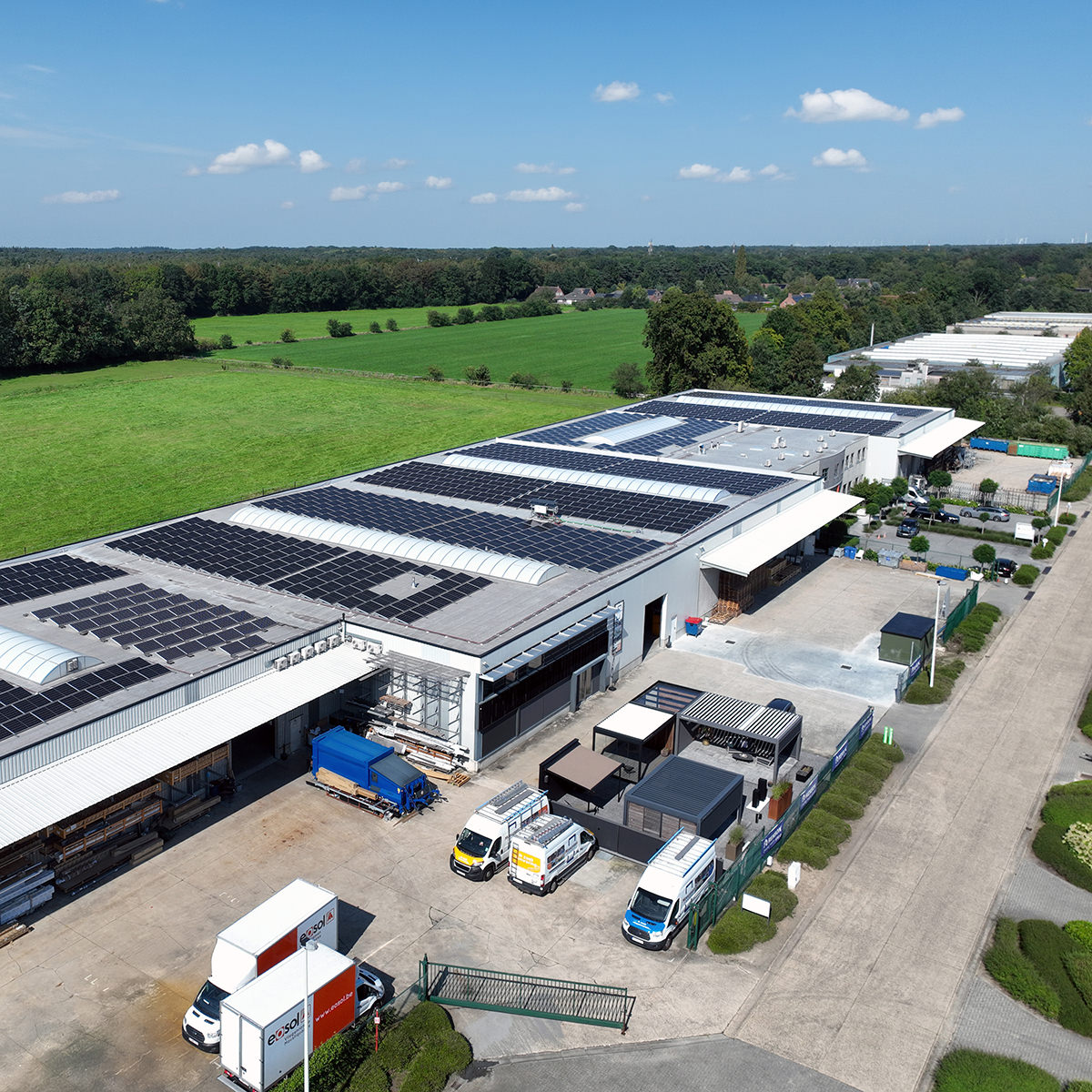 Eosol showroom en productiesite in Schoten