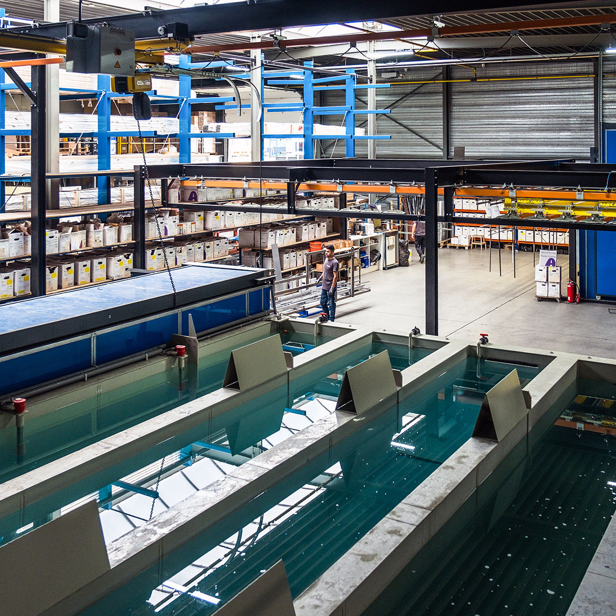 Eosol : production interne et peintures en poudre