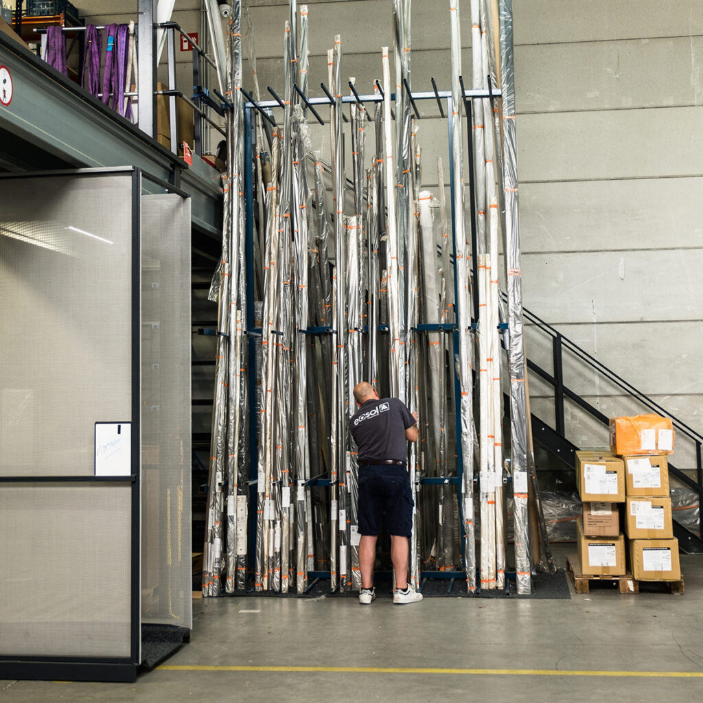 Ingepakte Orders Voor Levering