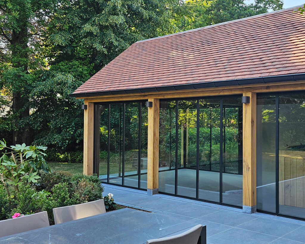 Glazen Schuifwand Poolhouse Met Dubbel Glas