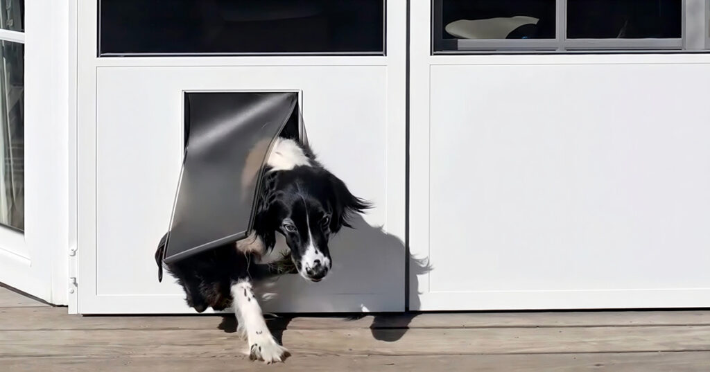 Vliegenraam Met Dierenluik